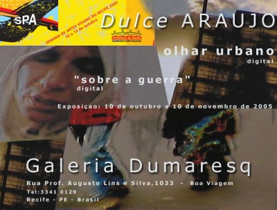 Convite - Exposição Galeria Dumaresg - Dulce Araujo - 2005