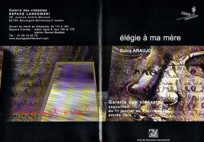 Exposição Élégie à ma mère. Imagem: Dulce Araujo