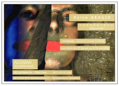 Exposição Cassures - Alcazar Bar Restaurant - Dulce Araujo